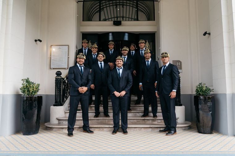 Los Pumas arribaron a Francia a la espera de su debut en el Mundial de Rugby Foto: Los Pumas