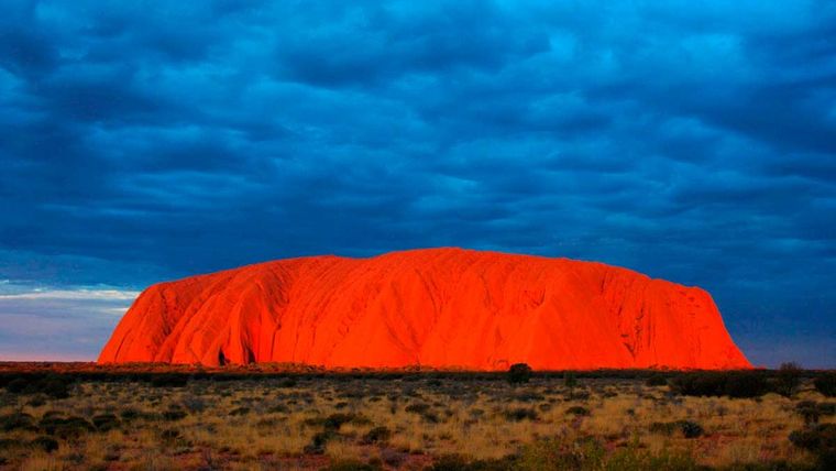 El monte Uluru en Australia.