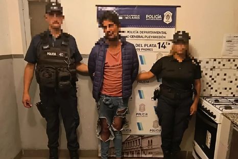 El hombre de 31 años fue detenido en Mar del Plata acusado por violencia de género Foto: NA