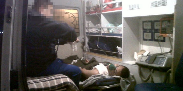 Vega había perdido mucha sangre. Foto: Prensa Ministerio de Seguridad