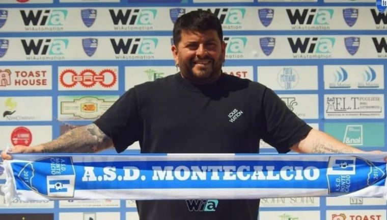 Diego Maradona Jr. fue presentado en su nuevo club. Foto: Montecalcio Club