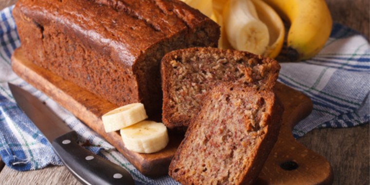 Bizcocho de banana Foto: Shutterstock