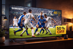 El Samsung Crystal UHD de 70 pulgadas apunta a quienes buscan pantalla grande con precio competitivo.