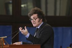 Javier Milei festejó el fin de los pasivos remunerados. Foto: NA