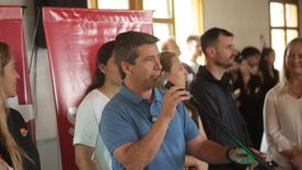 El presidente de la UCR, Peti Lombardi, encabezó el acto. El presidente de la UCR, Peti Lombardi, encabezó el acto.