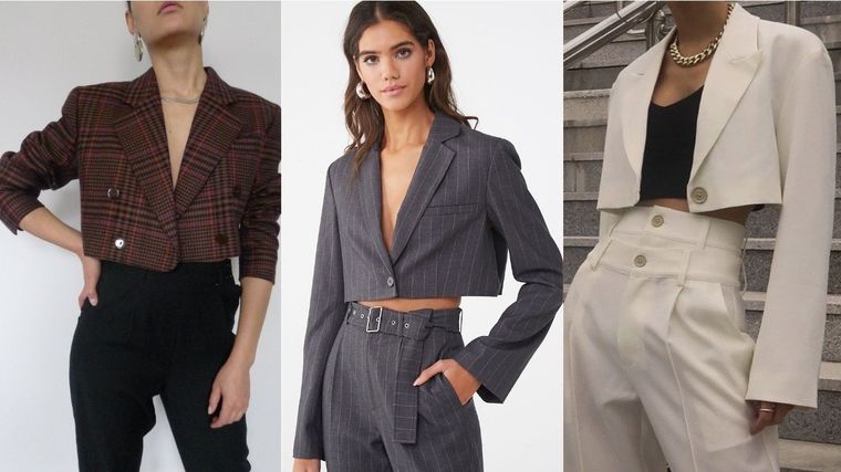 Usá el blazer corto. Foto: Pinterest