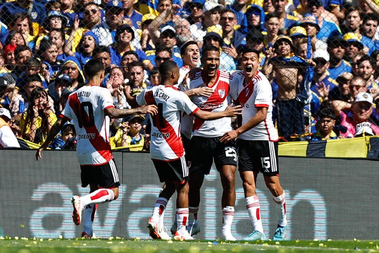 River se quedó con el Superclásico. Foto: EFE