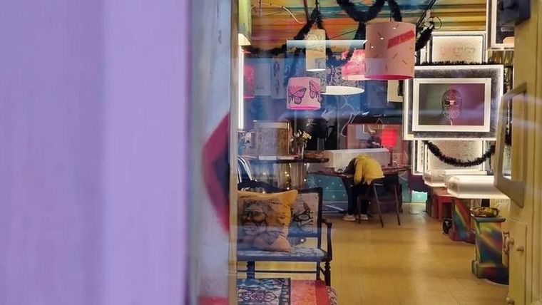 Foto: Así se veía Kristina desde la calle.