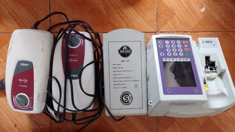 Parte de los equipos técnicos que usaba la pareja.&nbsp;