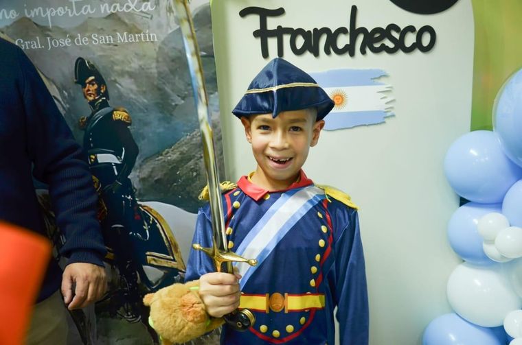 Franchesco festejó sus 8 años de manera muy particular Foto: Prensa Las Heras