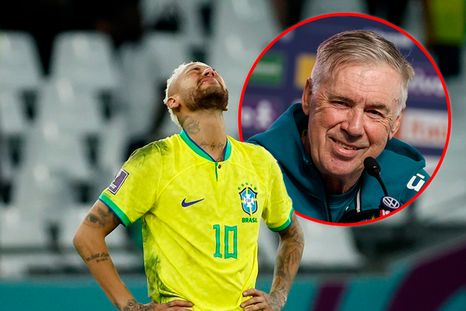 Ancelotti sorprendió cuando le preguntaron por la lesión de Neymar. Ancelotti sorprendió cuando le preguntaron por la lesión de Neymar.