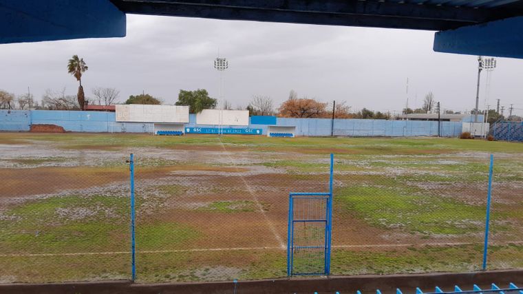 Así está la cancha de Gutiérrez. 