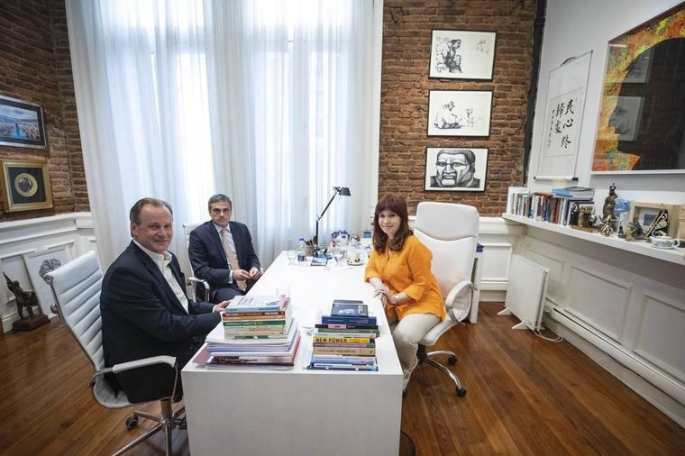 Gustavo Bordet, exgobernador de Entre Ríos, junto a Cristina Fernández de Kirchner