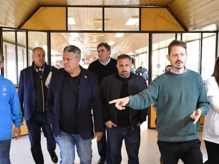 Tapia y Malaspina habían recorrido el Hospital Penna de Bahía Blanca.