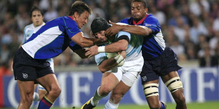 Ante Namibia, Los Pumas fueron muy superiores. Buscarán lo mismo ante Irlanda. Foto: Télam