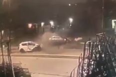 Fatal El instante del impacto. El hombre baleado falleció poco después.