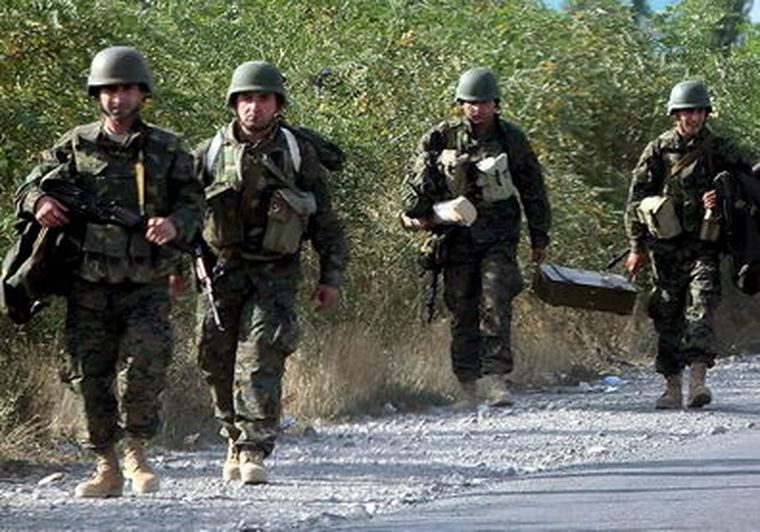 Imagen de un grupo de soldados de Georgia. Foto: EFE