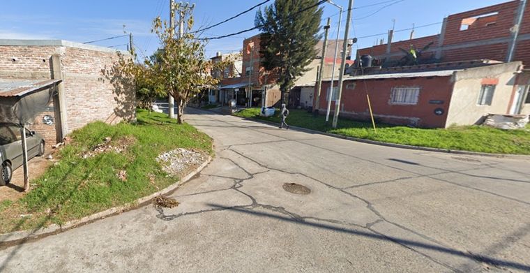 Homicidio La emboscada fue en la esquina de Martín Fierro y Sevilla, en la localidad de Wilde. Foto: Captura de pantalla