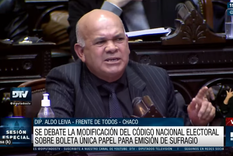 El diputado Aldo Leiva Foto: Captura de Pantalla