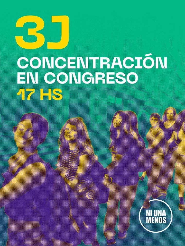 Este miércoles 3 de junio se llevará a cabo una nueva manifestación de Ni Una Menos. Este miércoles 3 de junio se llevará a cabo una nueva manifestación de Ni Una Menos.