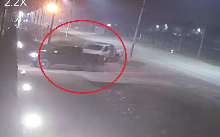 La secuencia fue captada por cámaras de seguridad