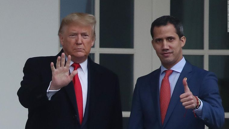 Trump y Guaidó, aliados.