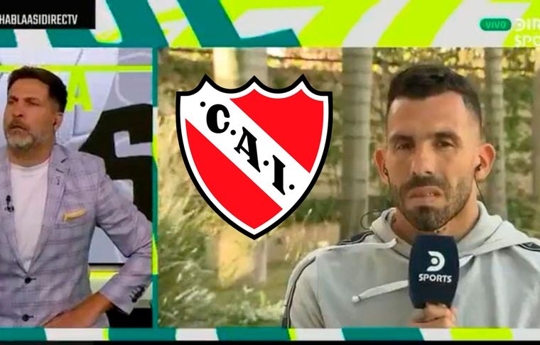 Tevez negó que existiese la posibilidad de que vaya a Independiente.