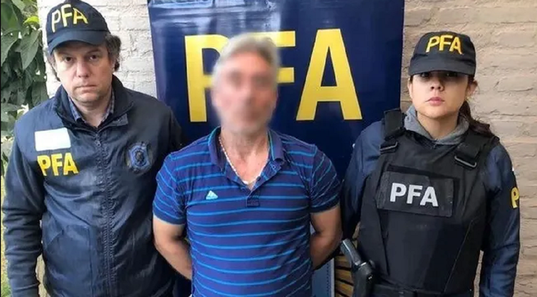 El detenido, en manos de la Policía Federal Foto: Policía Federal