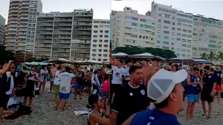 Maracanazo y fiesta. Foto:&nbsp; de hinchas de Independiente Rivadavia.