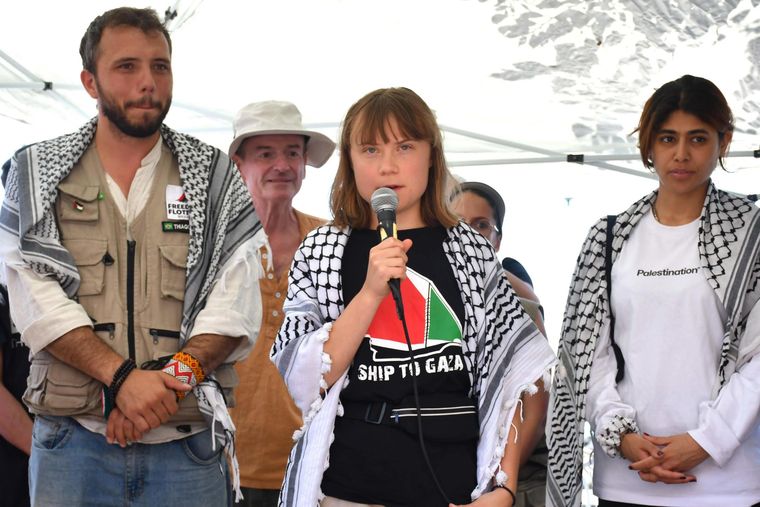 La activista sueca ha acusado a Israel de estar cometiendo un genocidio contra la población gazatí.