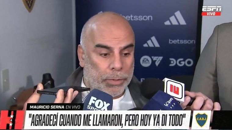 Chicho Serna habló en Boca Predio tras ser desvinculado del Consejo de Fútbol.
