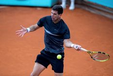 Federico Delbonis arrancó con todo en Madrid. Foto: @MutuaMadridOpen