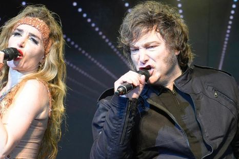 Javier Milei y Fátima Flores. Javier Milei y Fátima Flores.