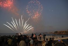 asi fue el ensayo general del show pirotecnico en la costa chilena