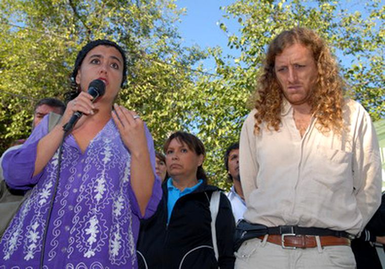 Raquel Blas y Oscar de Isasi, de ATE nacional. Foto: Nacho Gaffuri / MDZ