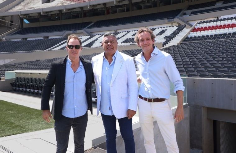 Brito, Tapia e Ignacio Villarroel. Foto: AFA