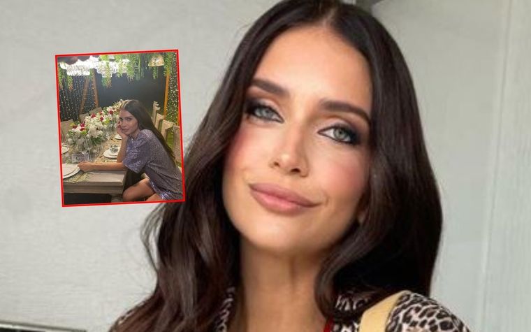 Derrape La morocha fue capturada en un momento muy alegre.