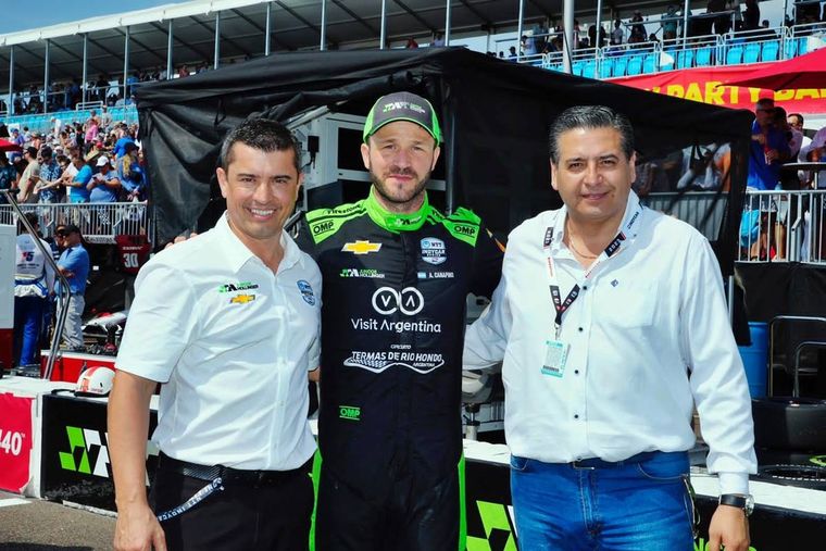 Ricardo Juncos, Agustín Canapino y Ricardo Sosa. Foto: Inprotur