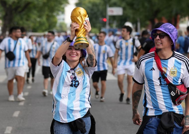 La Avenida del Libertador se vio interrumpida por los hinchas que querían celebrar Foto: Noticias Argentinas