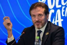 Alejandro Domínguez reveló los motivos para eliminar el formato ida y vuelta en la final de la Libertadores. Foto: AFP