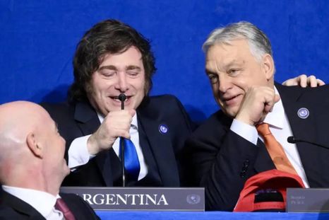 Milei junto a su par húngaro Viktor Orbán en febrero Milei junto a su par húngaro Viktor Orbán en febrero