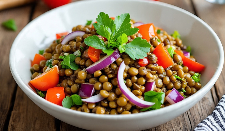 Esta ensalada de lentejas te resuelve las comidas de todo el verano