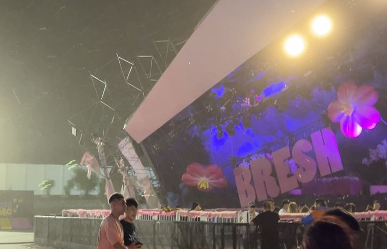 La Fiesta Bresh se realizó pese a los alertas meteorológicos. Foto: Captura de pantalla.