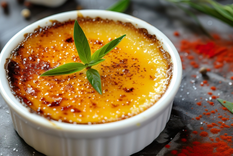 Receta tradicional de crème brûlée francesa Foto: Shutterstock