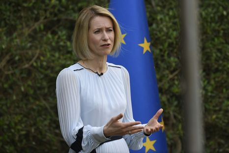 Kaja Kallas, de la Unión Europea, criticó duro a Israel por sus acciones bélicas. Foto Dpa Kaja Kallas, de la Unión Europea, criticó duro a Israel por sus acciones bélicas. Foto Dpa