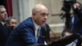 El jefe de la bancada de La Libertad Avanza en el Senado, Bartolomé Abdala Foto: Senado