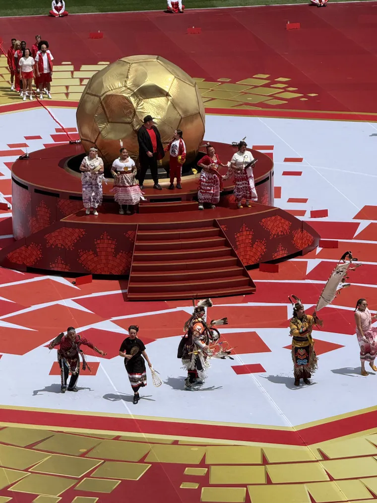 Ceremonia inaugural de Canadá por el Mundial 2026.