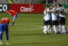 El jugador del Sevilla no terminó bien desde lo físico. Foto: Argentina
