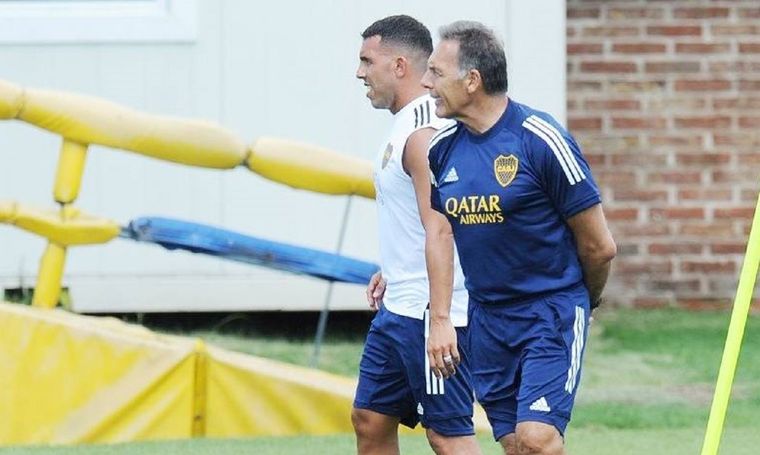 Entre la alegría por el regreso de Russo y una frase que dejó picando, el Apache volvió a mostrarse auténtico y sin vueltas. Foto: Boca Juniors