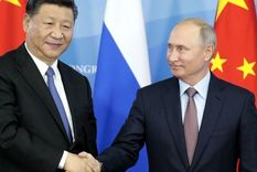 Vladimir Putin y Xi Jinping hablaron por teléfono esta mañana sobre la crisis en Ucrania. Foto: GETTY IMAGES